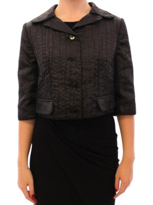 Dolce & Gabbana Elegant Black Bolero Shrug Jacket