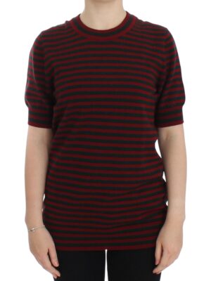 Dolce & Gabbana Elegant Striped Cashmere Crewneck Sweater