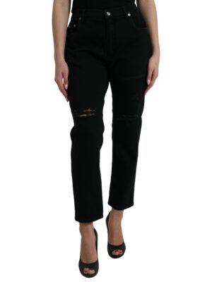 Dolce & Gabbana Elegant High Waist Black Stretch Jeans