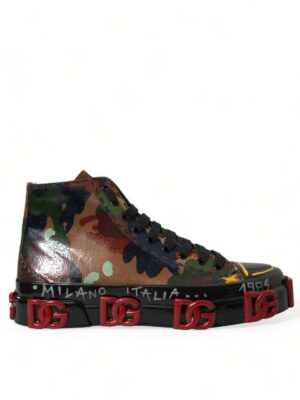 Dolce & Gabbana Chic Multicolor High-Top Sneakers