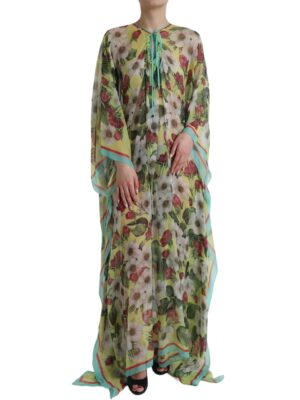 Dolce & Gabbana Elegant Floral Silk Maxi Dress