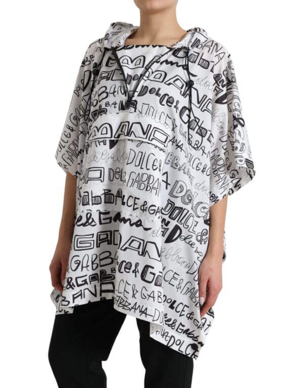 Dolce & Gabbana Chic Hooded Logo Print Blouson Tee - Image 2