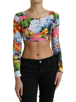 Dolce & Gabbana Floral Elegance Cropped Blouse