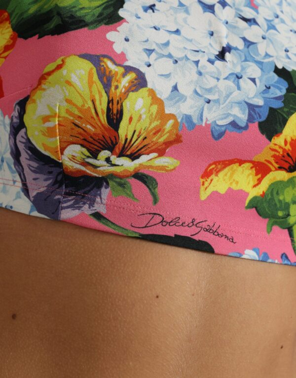 Dolce & Gabbana Floral Elegance Cropped Blouse - Image 5