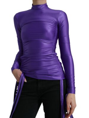 Dolce & Gabbana Elegant Long Sleeve Zip-Back Top