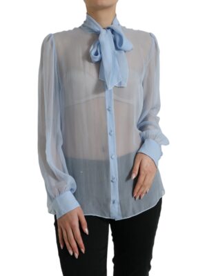 Dolce & Gabbana Elegant Silk Long Sleeve Blouse