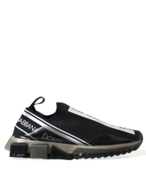 Dolce & Gabbana Elegant Black & White Sorrento Sneakers
