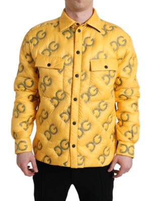 Dolce & Gabbana Elegant Yellow Padded Blouson Jacket