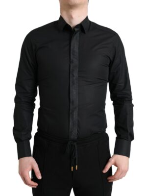 Dolce & Gabbana Elegant Black Slim Fit Dress Shirt