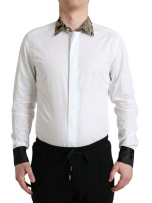Dolce & Gabbana Elegant Gold Detail Dress Shirt
