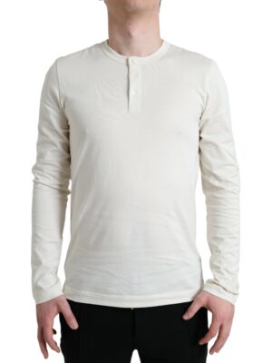 Dolce & Gabbana Elegant Off White Cotton Sweater