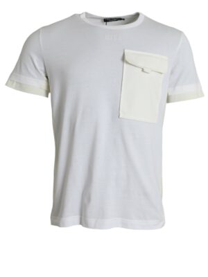Dolce & Gabbana Elegant White Crew Neck Cotton Tee