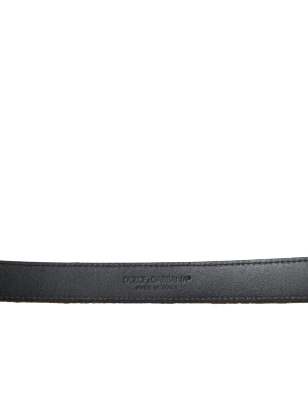 Dolce & Gabbana Elegant Gold Leather Belt - Image 3