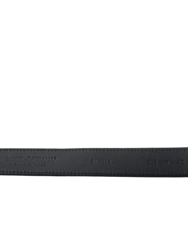 Dolce & Gabbana Elegant Suede Calf Leather Belt - Image 4