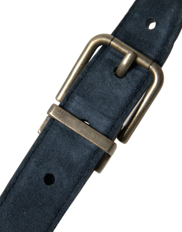 Dolce & Gabbana Elegant Suede Calf Leather Belt - Image 6