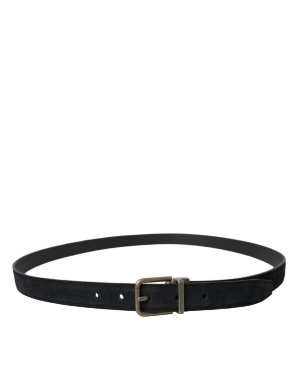 Dolce & Gabbana Elegant Suede Calf Leather Belt - Image 2