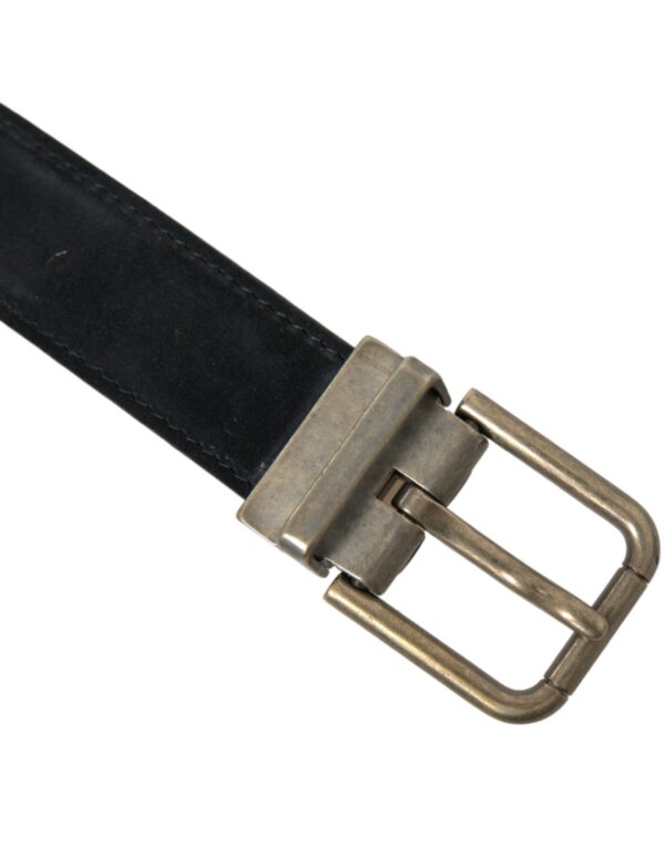 Dolce & Gabbana Elegant Suede Calf Leather Belt - Image 5