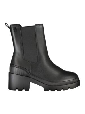 Tommy Hilfiger Chic Side Elastic Ankle Boots with Logo Detail