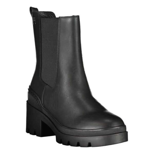 Tommy Hilfiger Chic Side Elastic Ankle Boots with Logo Detail - Image 2