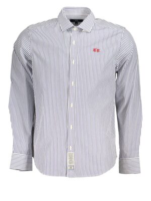 La Martina Elegant Long-Sleeved Striped Shirt for Men