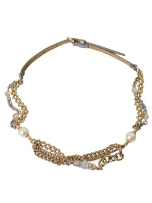 Dolce & Gabbana Elegant Crystal Bounce Waist Belt
