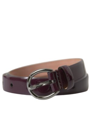 Dolce & Gabbana Elegant Maroon Leather Waist Belt