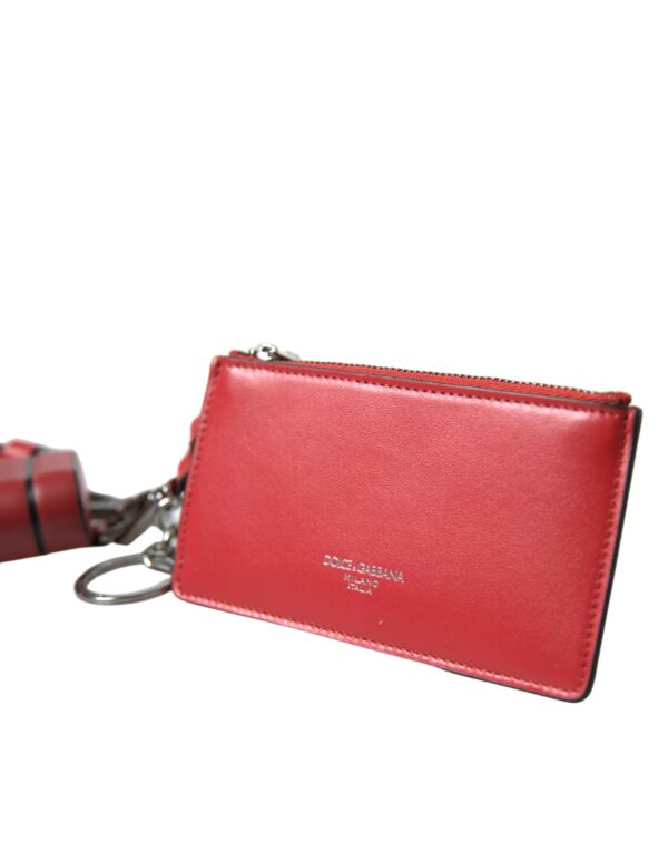 Dolce & Gabbana Elegant Red Leather Airpods Case - Image 2