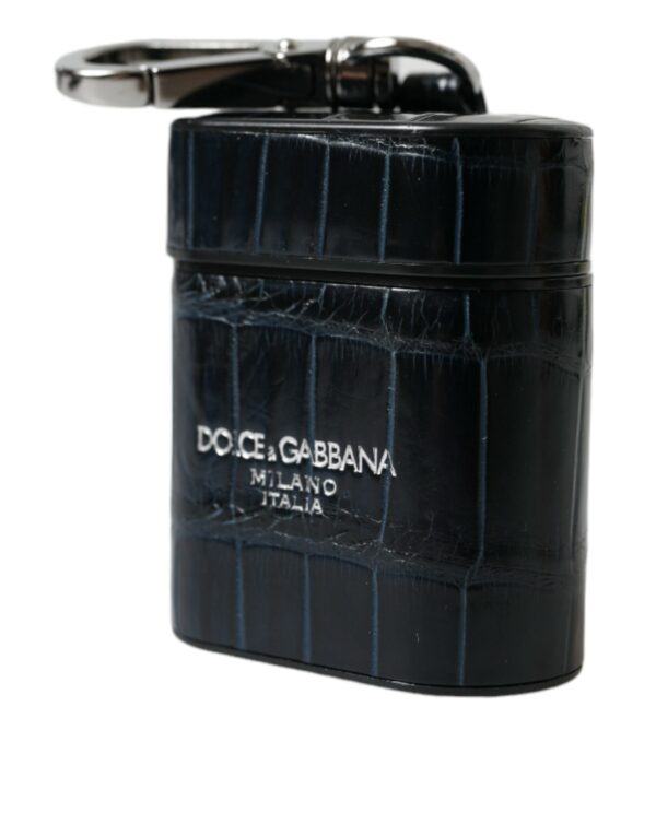 Dolce & Gabbana Chic Crocodile Leather Airpods Case - Image 3