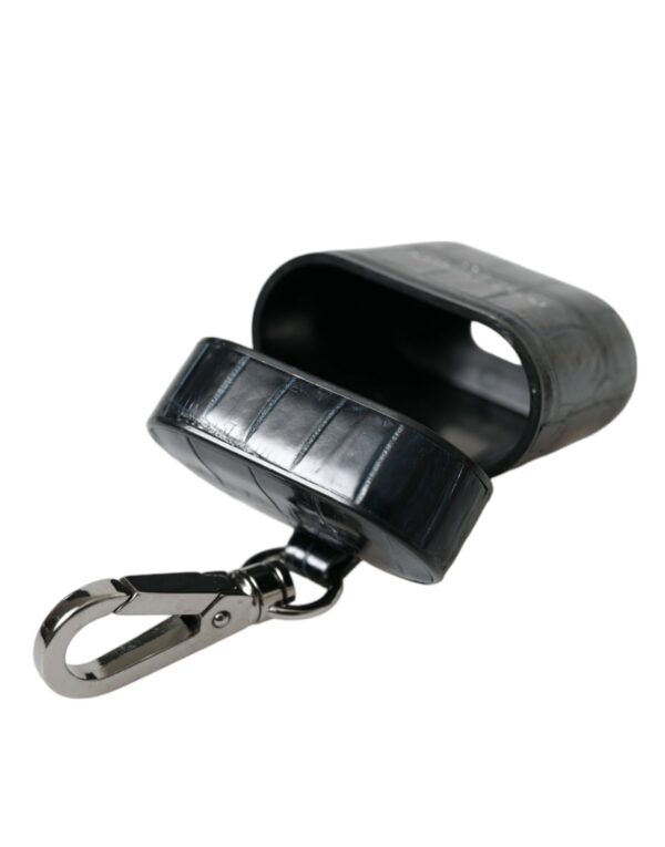Dolce & Gabbana Chic Crocodile Leather Airpods Case - Image 6