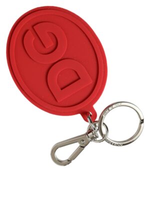 Dolce & Gabbana Elegant Red Trifold Key Holder Case