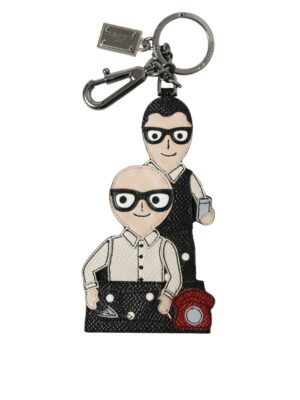 Dolce & Gabbana Elegant Multicolor Leather Keychain