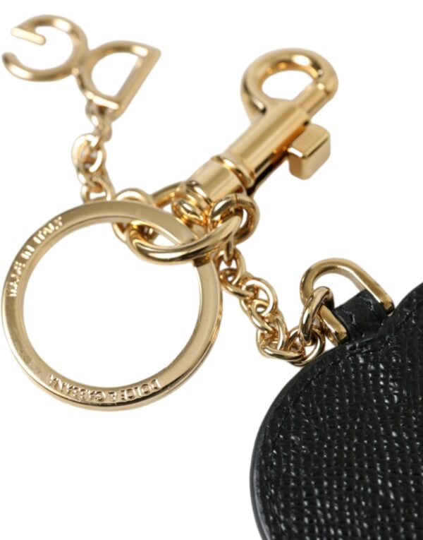 Dolce & Gabbana Stunning Gold and Pink Leather Keychain - Image 4