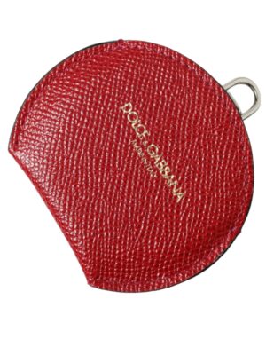 Dolce & Gabbana Elegant Red Leather Mirror Holder