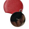 Dolce & Gabbana Elegant Red Leather Mirror Holder - Image 4