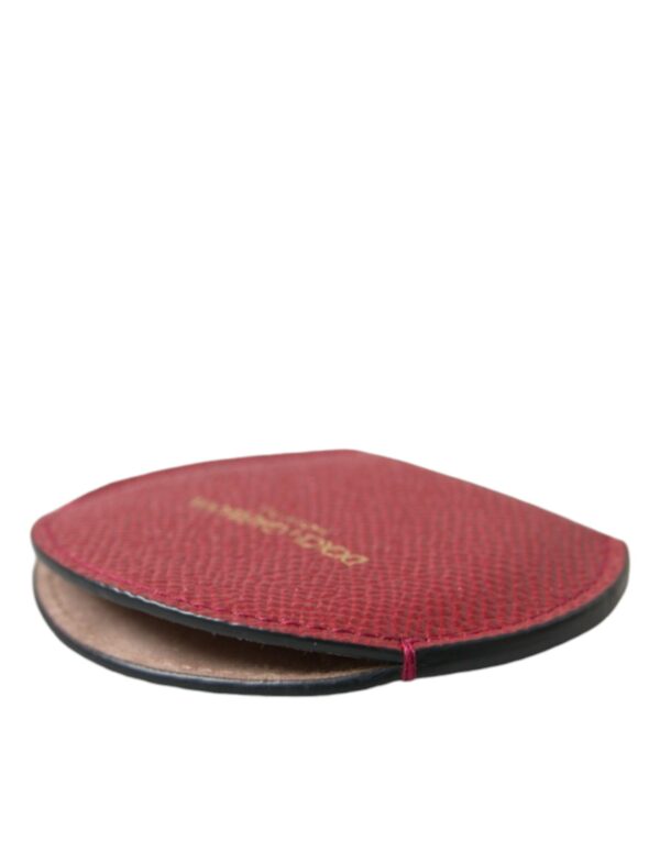 Dolce & Gabbana Elegant Red Leather Mirror Holder - Image 6