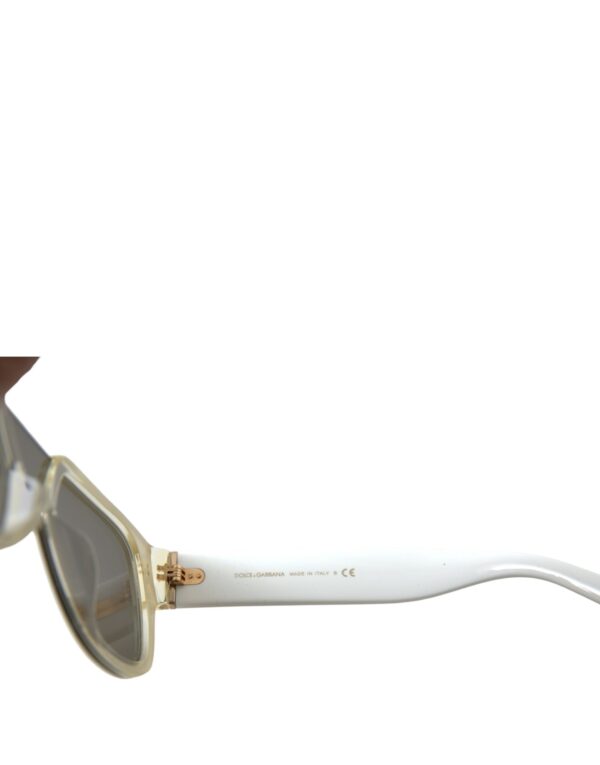 Dolce & Gabbana Chic White Acetate Designer Sunglasses - Image 5