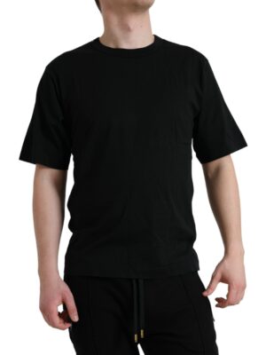 Dolce & Gabbana Elegant Embossed Logo Cotton Tee