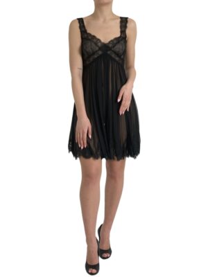 Dolce & Gabbana Elegant Chiffon Silk Blend Mini Dress