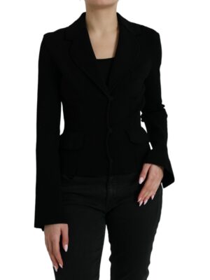 Dolce & Gabbana Elegant Black Designer Blazer for Women