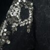 Dolce & Gabbana Elegant Embellished Black Overcoat Jacket - Image 6