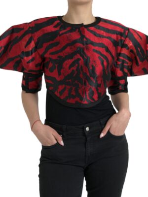 Dolce & Gabbana Elegant Animal Print Coat Jacket