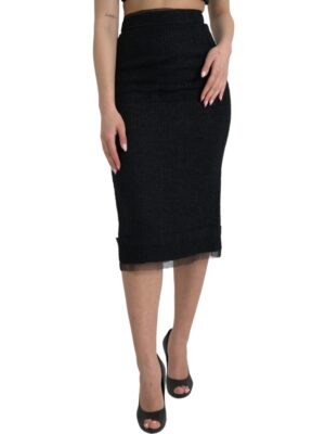 Dolce & Gabbana Elegant High Waist Midi Skirt