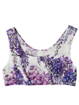 Dolce & Gabbana Elegant Floral Cropped Top