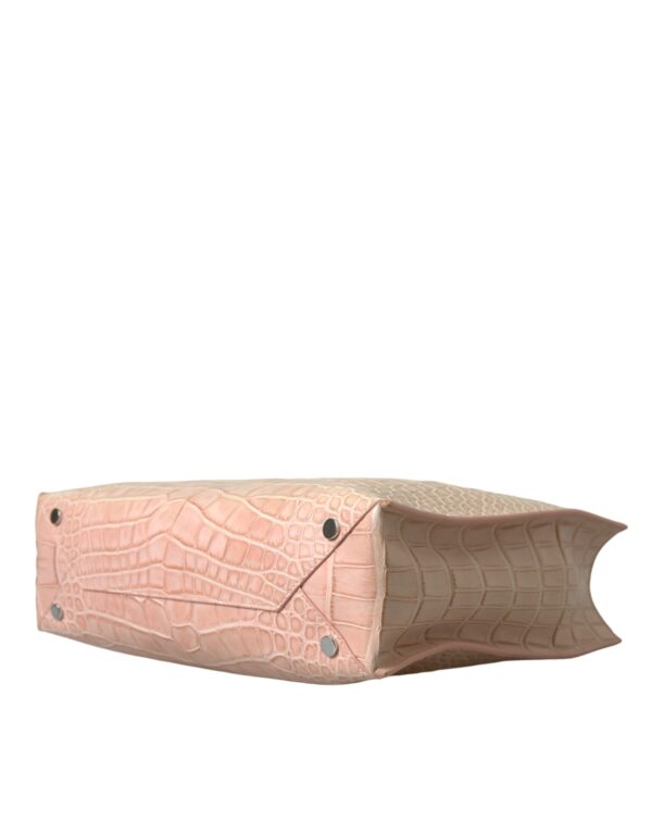 Balenciaga Alligator Leather Chic Pink Tote Bag - Image 4