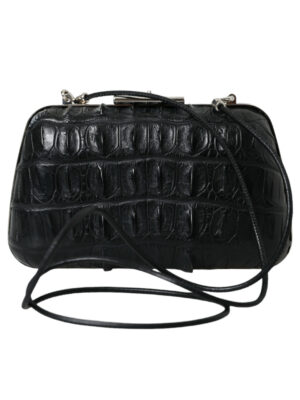 Balenciaga Elegant Crocodile Leather Evening Clutch