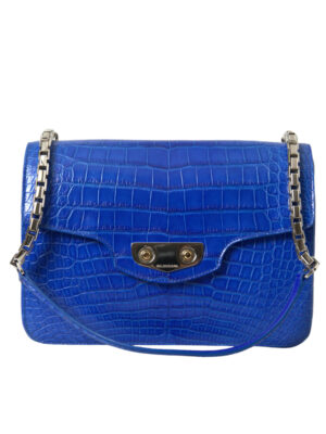 Balenciaga Chic Alligator Skin Chain Shoulder Bag