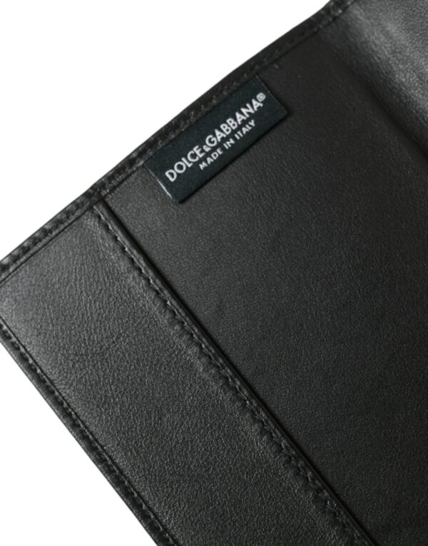 Dolce & Gabbana Black Exotic Skin Leather Long Bifold Passport Holder - Image 6