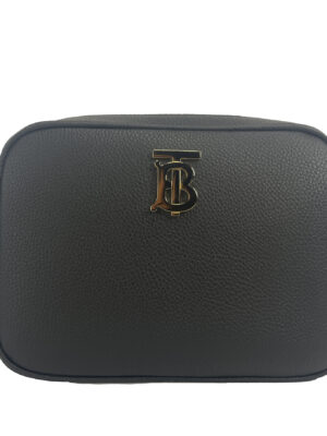 Burberry Small Leather Camera Crossbody TB Logo Bag
