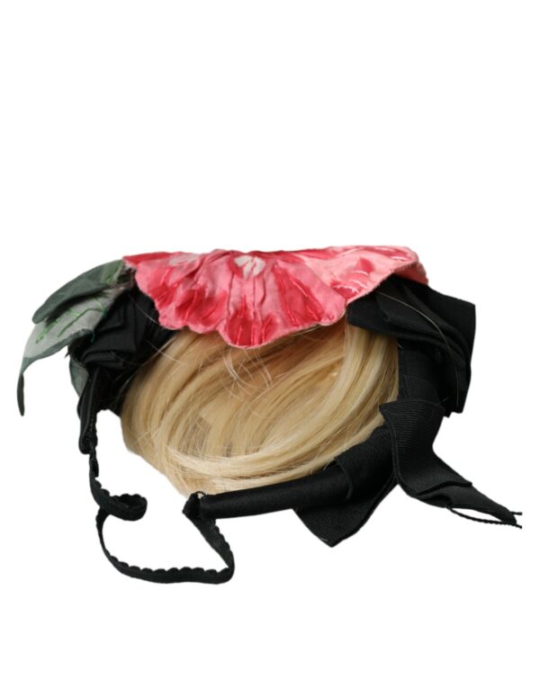 Dolce & Gabbana Black Viscose White Hair Parrucchiera Headband Diadem - Image 2