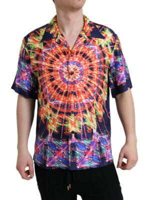 Dolce & Gabbana Multicolor Luminarie Silk Casual Shirt